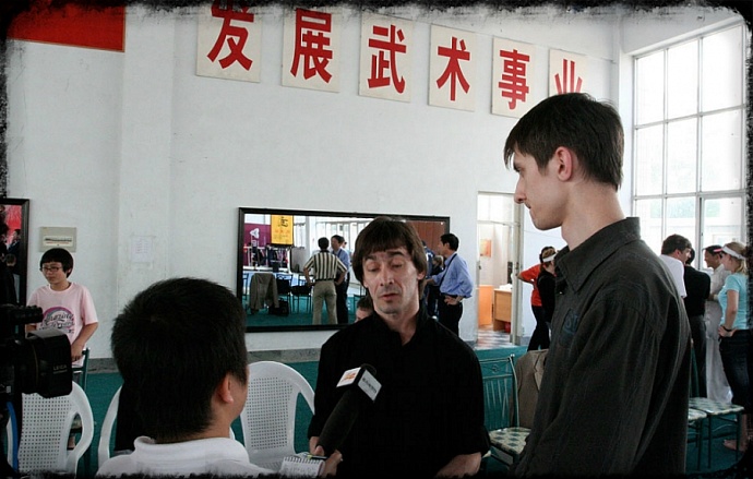 Chinese TV about our visit to Weihai
